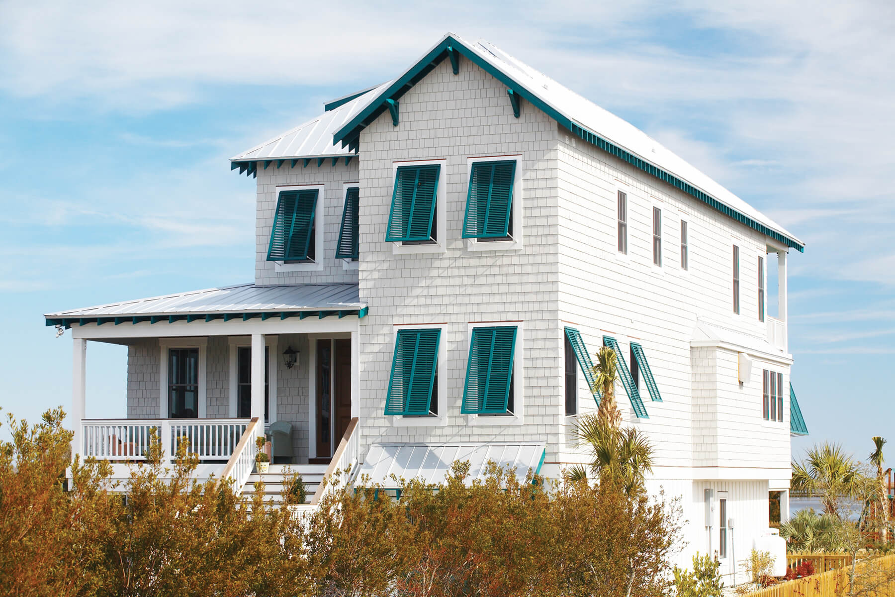 Home Exterior with Shutters